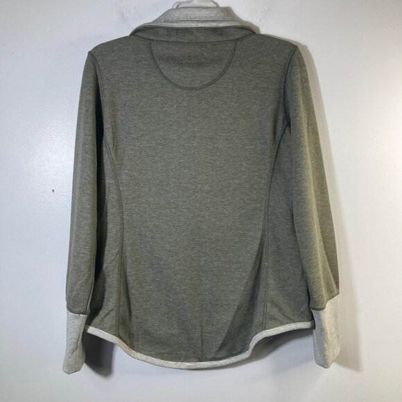 Womens Tommy Bahama Sun Fade Flipside Reversible Zip Jacket L Green White - Picture 4 of 10